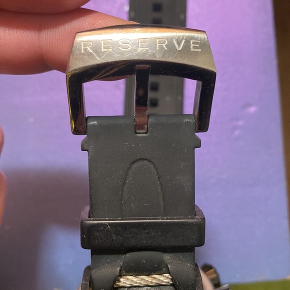 Invicta Reserve Bolt Watch with Silicone Strap, Black, Mother of Pearl - Picture 4 of 8